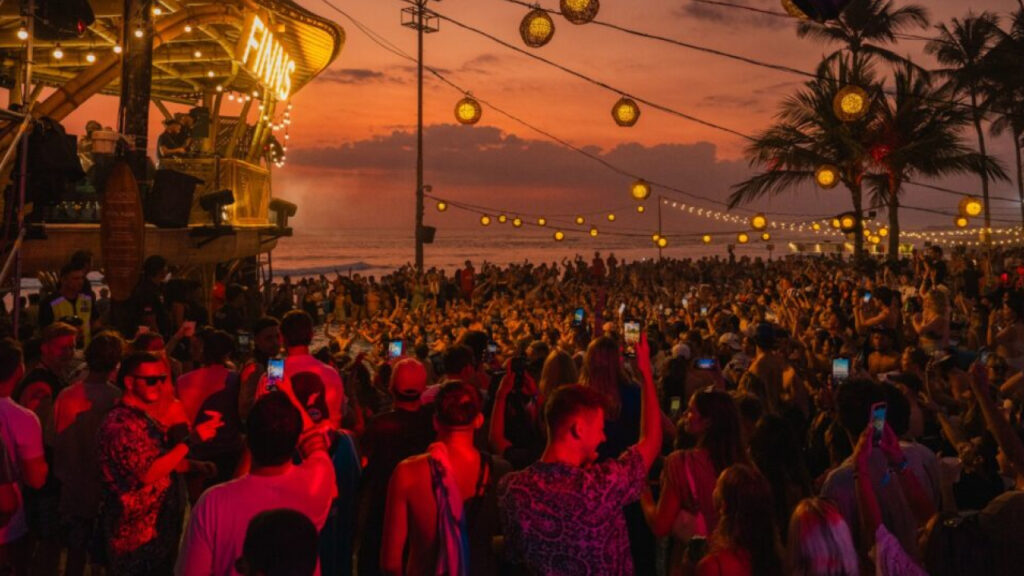 Sunset beach club in Seminyak Bali