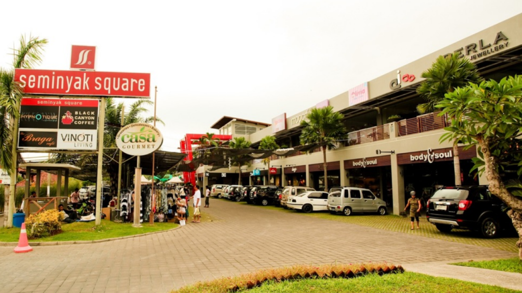 Seminyak Square shopping centre in Bali