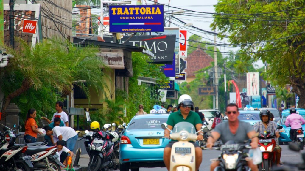 Jalan Kayu Aya shopping street in Seminyak Bali