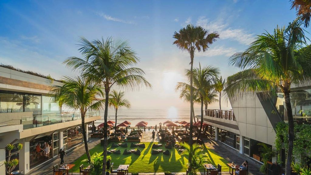 Ku De Ta beachfront dayclub overlooking Seminyak Beach