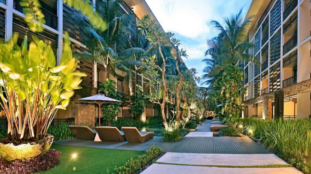 Quiet residential villas in Seminyak Bali