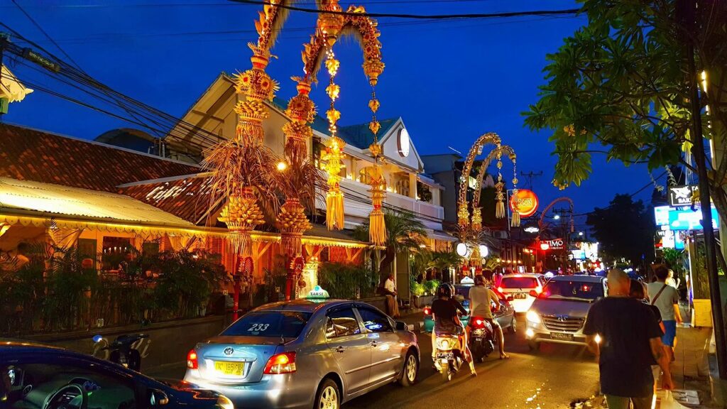 Kayu Aya Street in Seminyak Bali