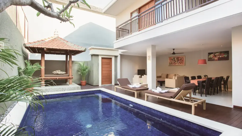 Private pool villa at The Light Villas near Seminyak shopping